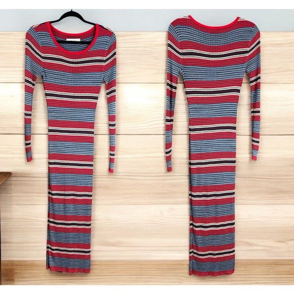 Abercrombie & Fitch Dresses & Skirts - Abercrombie & Fitch Sweater Maxi Mermaid Dress Size Small Ribbed Long-Sleeve Y2K